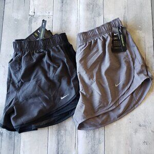 NWT - Nike (set of 2) Women's Tempo Brief-Lined Running Shorts - Size M
